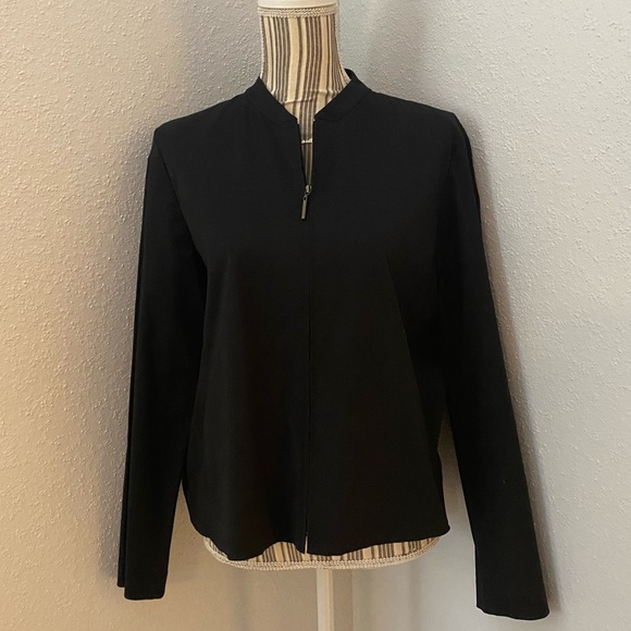 Co&Eddy Short Collar Black Zip Up Blazer | Sz Med - Picture 3 of 7